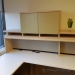 Blonde U/C Suite Desk with Pigeon Hole Overhead and Storage